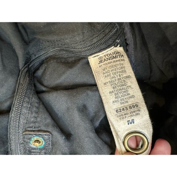 Rare Tough Jeansmith Military Surplus Brown Leather  Large Shoulder Bag - Picture 5 of 9